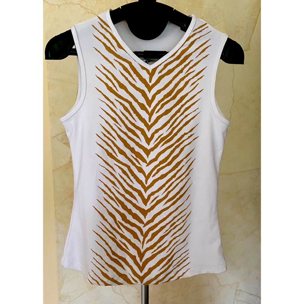 Y2K Zebra Print Tank Top